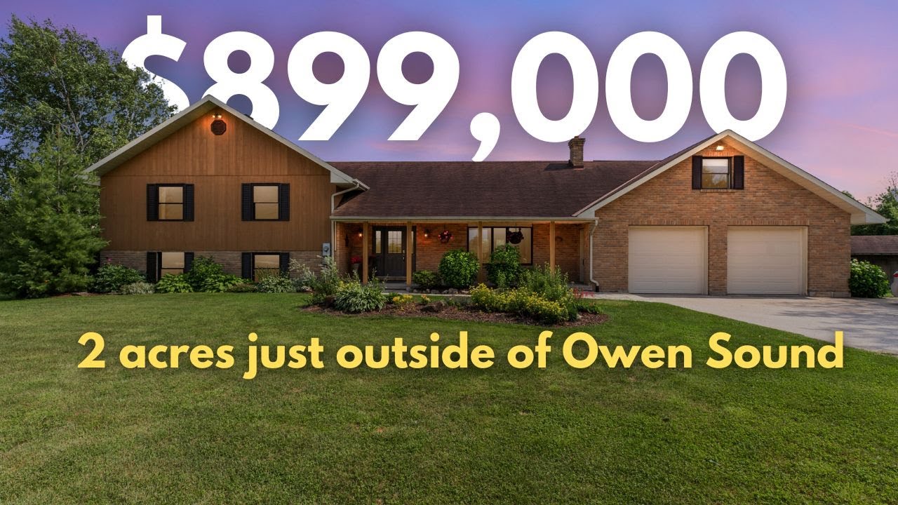 Sold! Tour inside this spacious family home just minutes to Owen Sound for $899,000!
