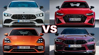 Top 5 Super Luxury Sport Sedan Cars (2021) porsche panamera, amg gt 4-door, audi rs7, bmw m8. review