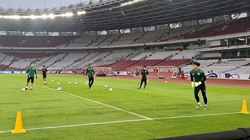 Intip Kiper Timnas Jepang Latihan Terakhir di Stadion GBK Sebelum Lawan Timnas Indonesia