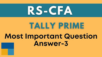 RSCFA के most important question| Most important tally RSCFA MCQ