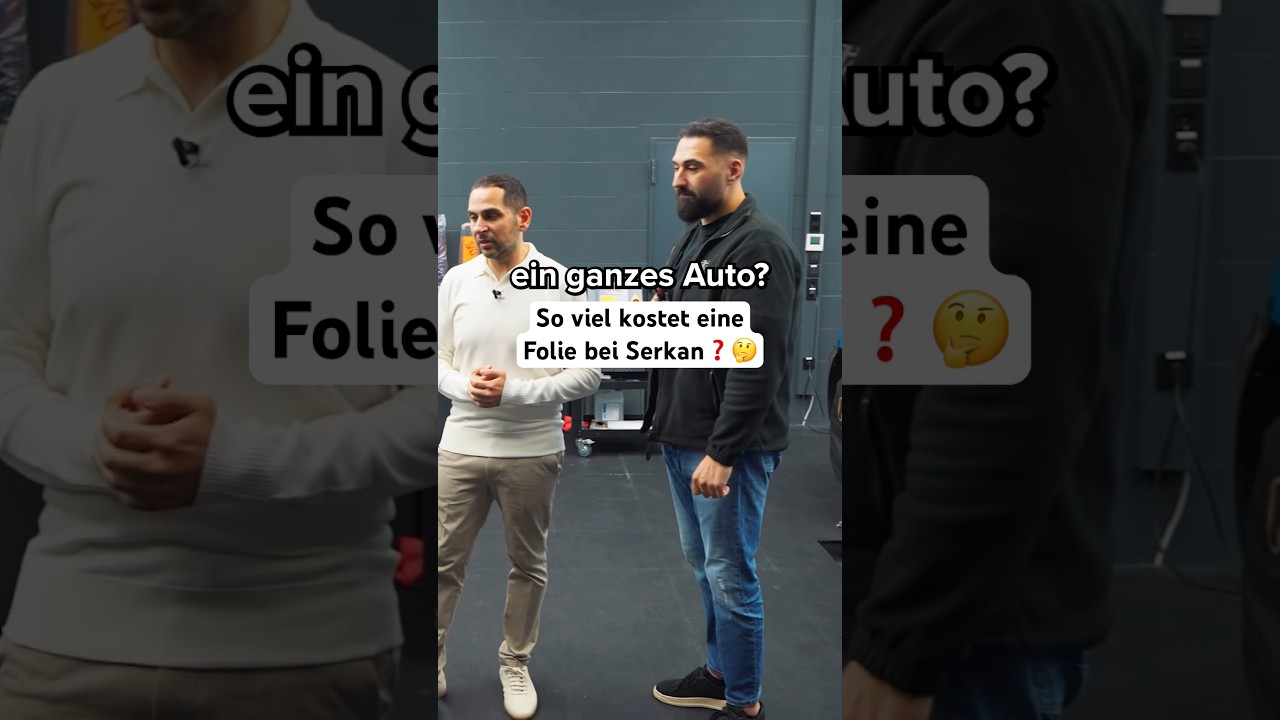 So viel Geld kostet eine Folie bei Serkan #omidmouazzen #autohandel