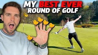 MY BEST EVER ROUND OF GOLF! And we got it on camera | Break 80 Tyneside Golf Club screenshot 5