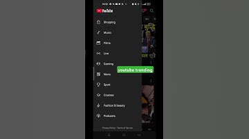 YouTube trending option not showing / trending option not showing