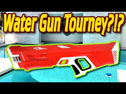 SPYRA - SpyraThree WaterBlaster - Electric & Automated Premium Water Gun  with The Switch - Decide Between 3 Epic Game Modes (RED)