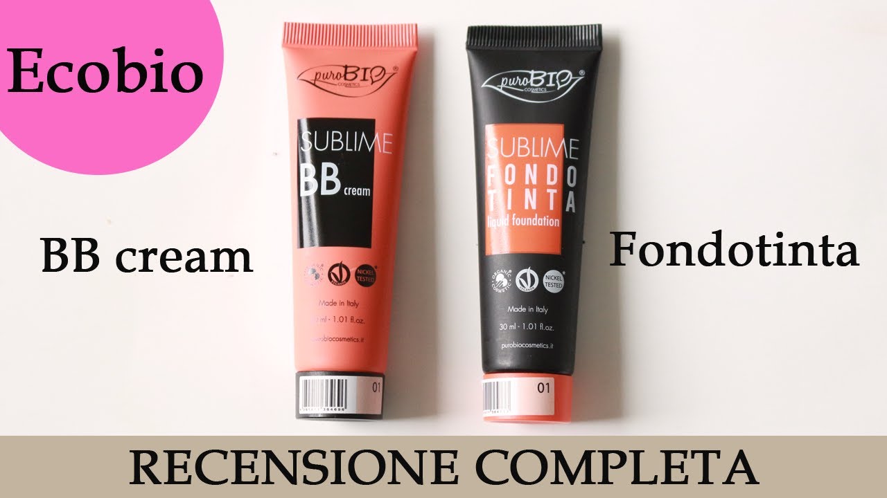 Ho testato la nuova BB cream e fondotinta sublime Purobio
