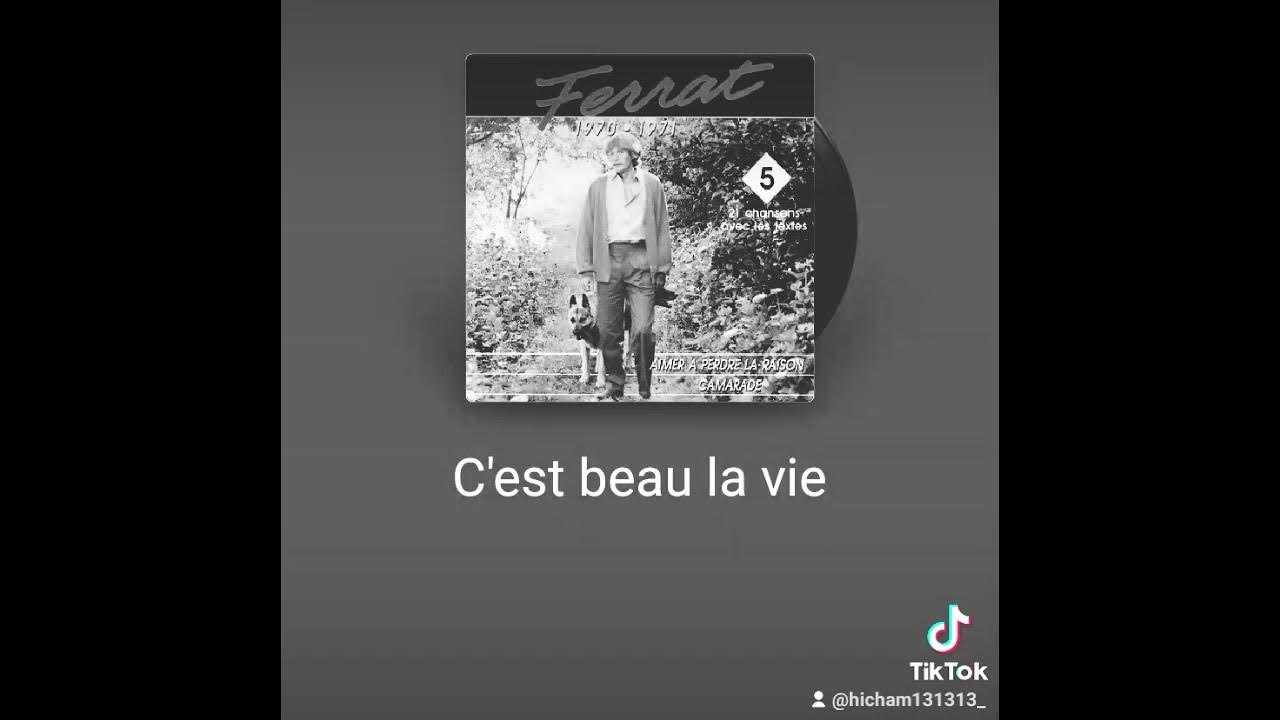 Jean Ferrat C'est beau la vie (ma version karaoké) starmaker 