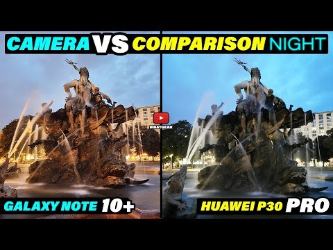 Galaxy Note 10 Plus vs Huawei P30 Pro Camera Test - NIGHT | Berlin