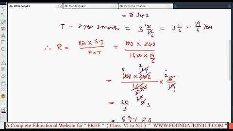 How to find Rate in Simple Interest || Class 8 maths ICSE ||