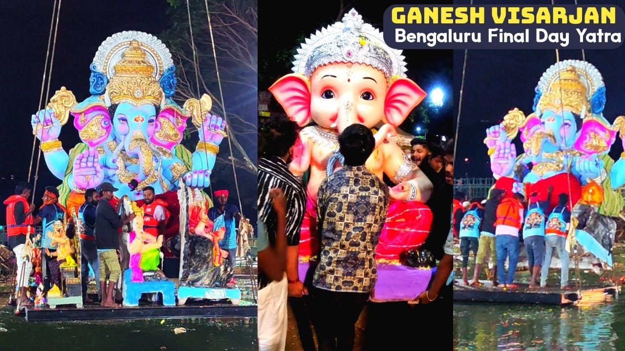 Grand Uloor Lake Ganesh Visarjan 2025 | Bengaluru’s Final & Biggest Immersion Day!