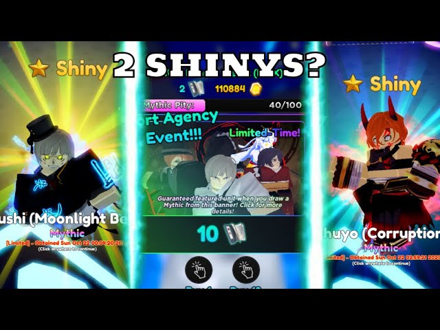 UNIQUE ???] Anime Adventures, Shiny 2, 1 Secret 40+ Mythic Units