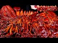 ASMR SPICY SEAFOOD, SPICY ENOKI  MUSHROOM, OYSYER, OCTOPUS, SQUID, CRAB, SHRIMP 해물찜 팽이버섯 먹방 MUKBANG