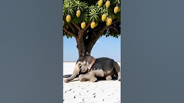 The elephant saved the mango tree from drying up by watering it 😭 #ai​ #tree​ #save​ #water​