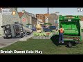 Picking up Garbage, Public Work Trucks Overturned │Breizh Ouest│ Role Play│FS 19