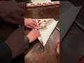 Wrapping A Present with 1 piece of tape #lifehacks #shorts