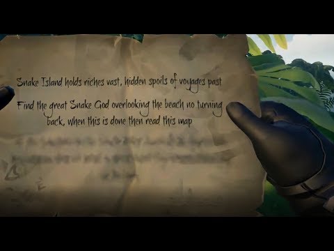 Sea of Thieves Snake Island Riddle - Snake Island holds riches vast hidden spoils of voyages