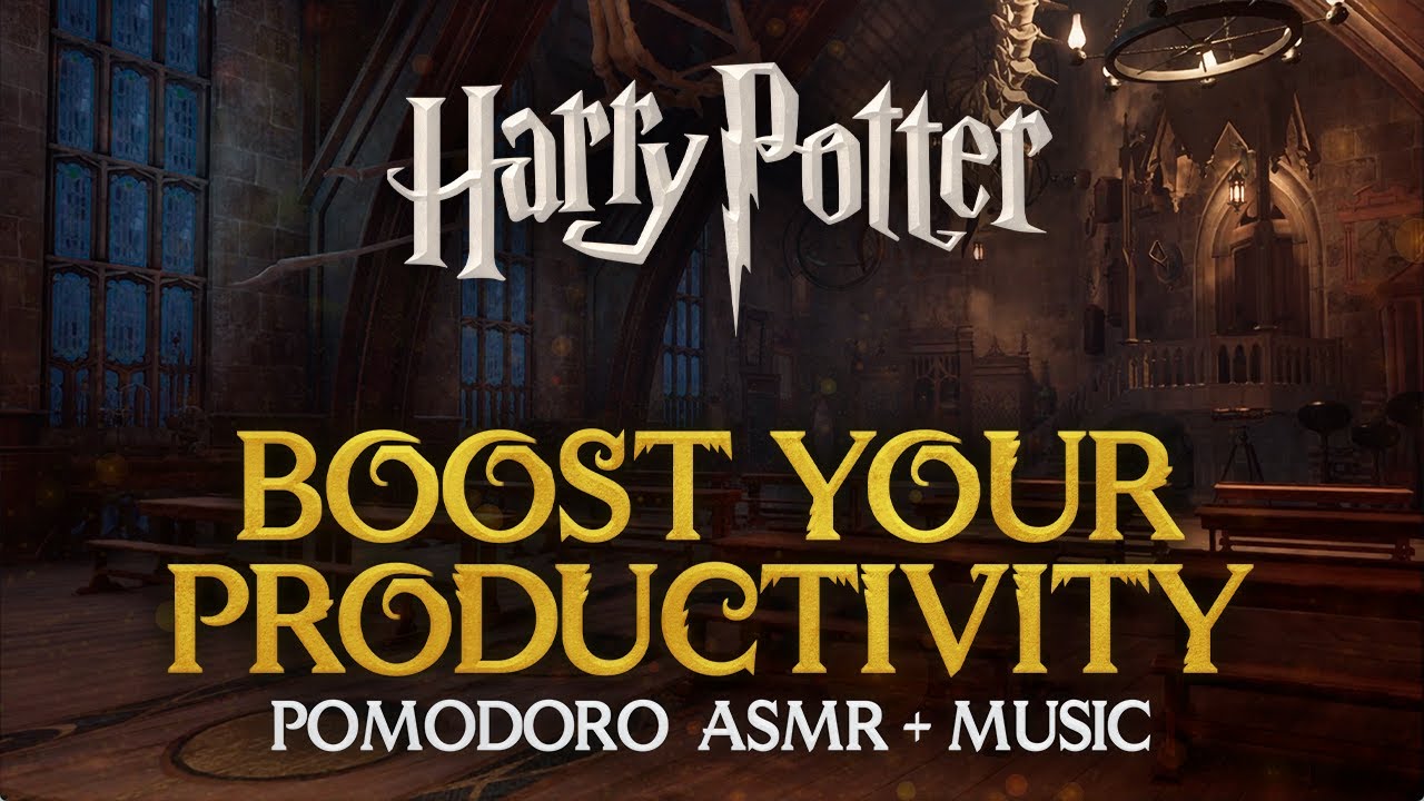 3h STUDY SESSION AT HOGWARTS ️ Harry Potter Pomodoro Timer Hogwarts ...