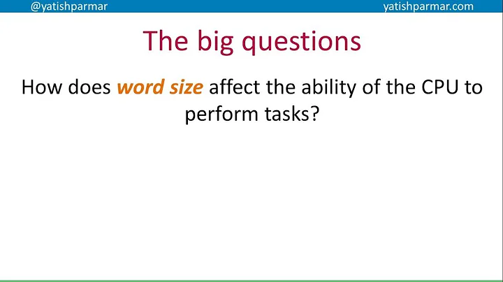 Word size and Bus Widths - A Level Computer Science