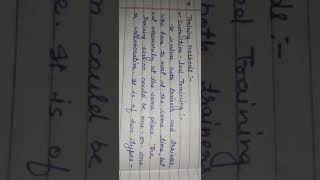 SAD: System Implementation: Training Methods