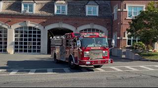 *First Catch* Natick Fire Department NEW Engine 1 responding