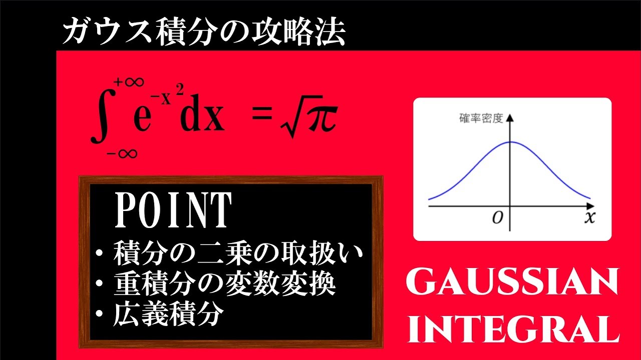 積分の二乗について。[ガウス積分]