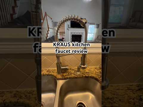 Змішувач для кухні з витяжною лійкою матовий хром KRAUS KPF-1610SFS, видео 4