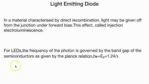 Introduction to Light Emitting Diode