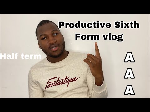 Productive Sixth Form A Levels vlog routine| Half term revision