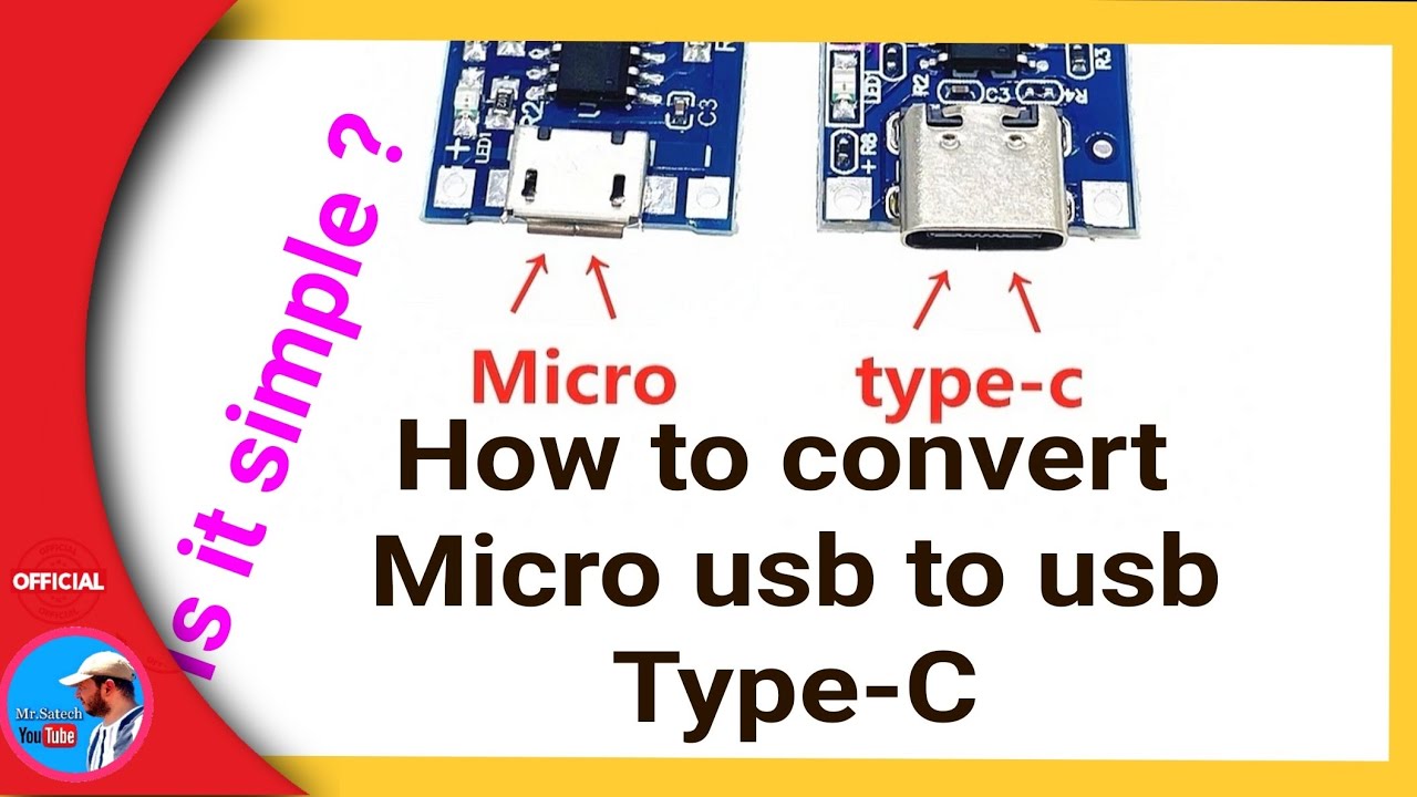 How convert micro usb to usb Type-c