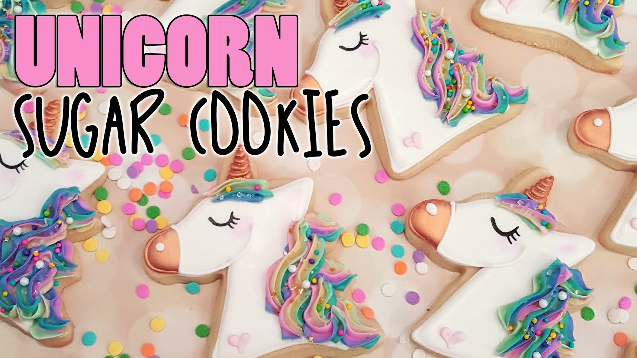 Magical Rainbow Pastel Unicorn Decorated Sugar Cookies on Kookievision
