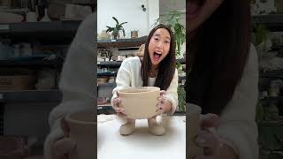 i made…a ceramic halloween candy bowl!!!! ✨🎃🍬 #ceramics #pottery #halloween #candy