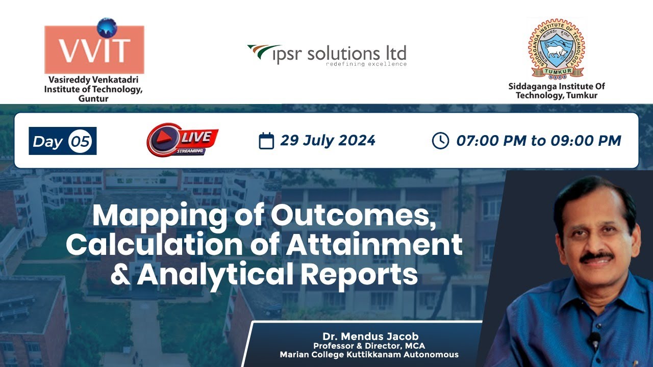 Day 05 |Mapping of Outcomes, Calculation of Attainment & Analytical Reports, AI Assisted Assessments