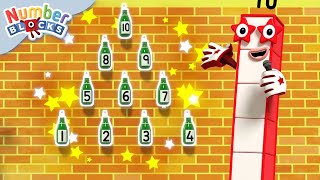 ten green bottles counting songs for kids 1 to 10 learn to count numberblocks
