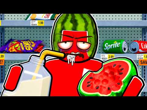 Eat 1 MILLION CALORIES in the Grocery Store Roblox