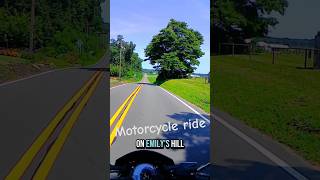 motorcycle ride down Emily's Hill Road