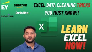 Excel Data Cleaning Made Easy | 3 Tricks Every Analyst Must Know
