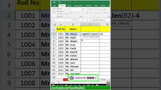 Remove Mr.  from names in Excel