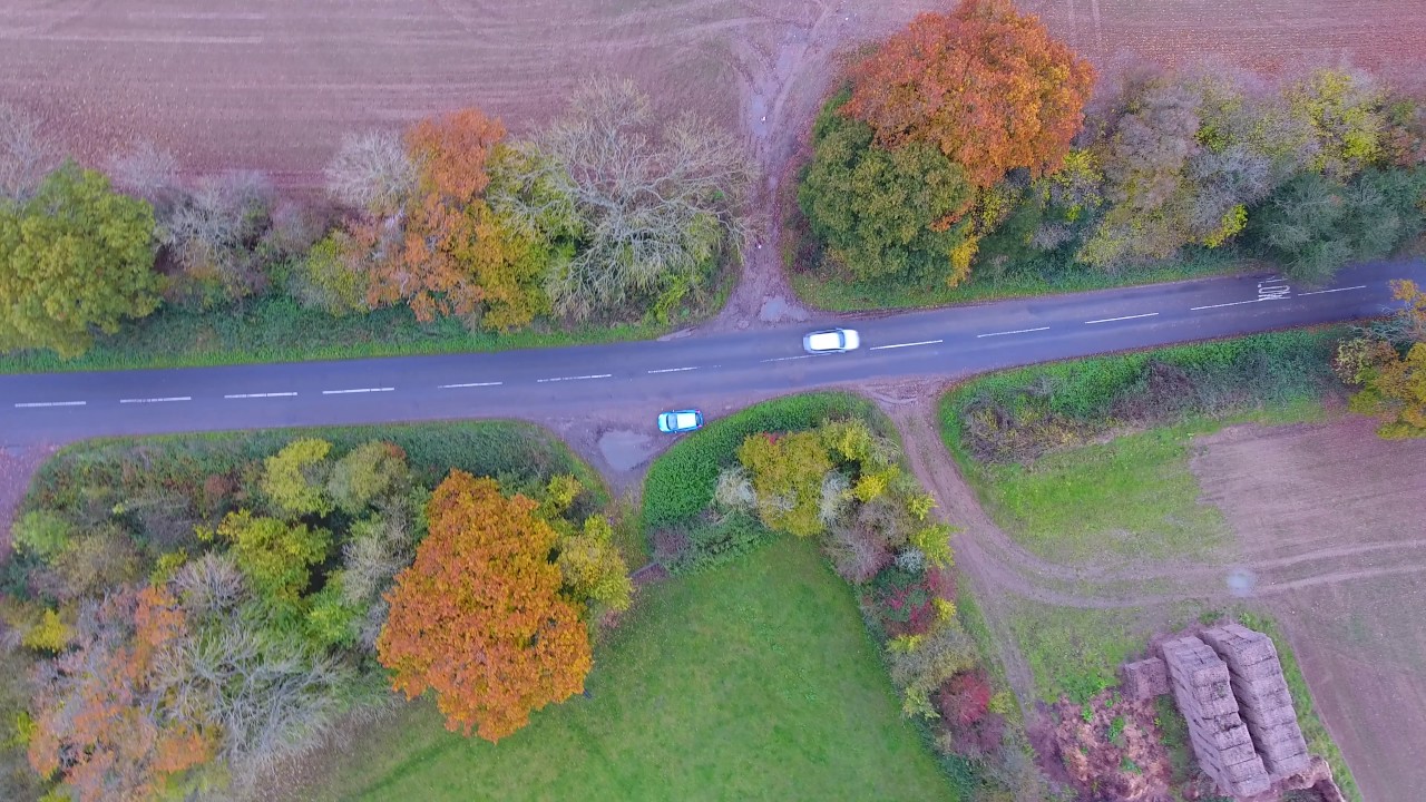 Autumn Trees - Greywell, Hampshire, UK - DJI Phantom 4 4k video