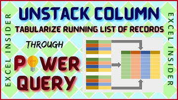 Unstack Column through Power Query | Convert Stacked Column back to Table or Matrix Format