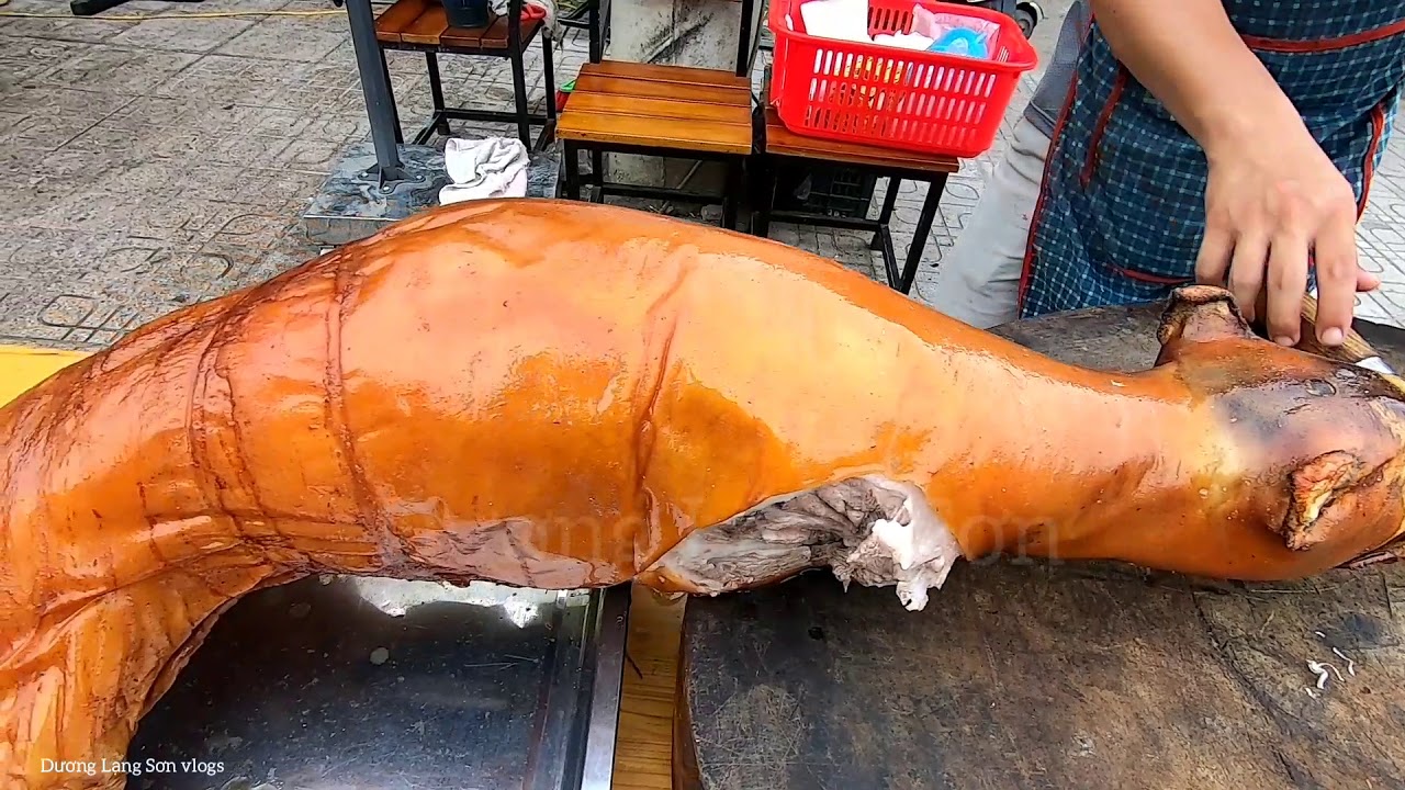 chó quay nguyên con thịt chó quay thái nguyên cao thủ quay chó da giòn ...