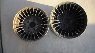 Turbo Cast Rims 14 inch and 15 inch side by side knight rider rims