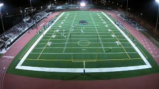 Christopher High School football kickoff (aerial shot)