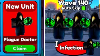 😱 I GOT NEW UNIT PLAGUE DOCTOR! ☠️ NEW *INFECTION* ABILITY in Toilet Tower Defense!!