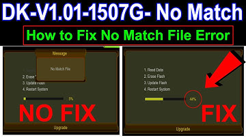 DK-V1.01-1507G- No Match File Error Salution / Star Track T8 High Class 1512 Code