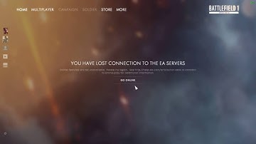 You have lost connection to ea servers -  Battlefield 1 - CAN