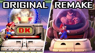 Mario vs. Donkey Kong (GBA/Switch) - Side by Side Comparison (All Bosses & Cutscenes)