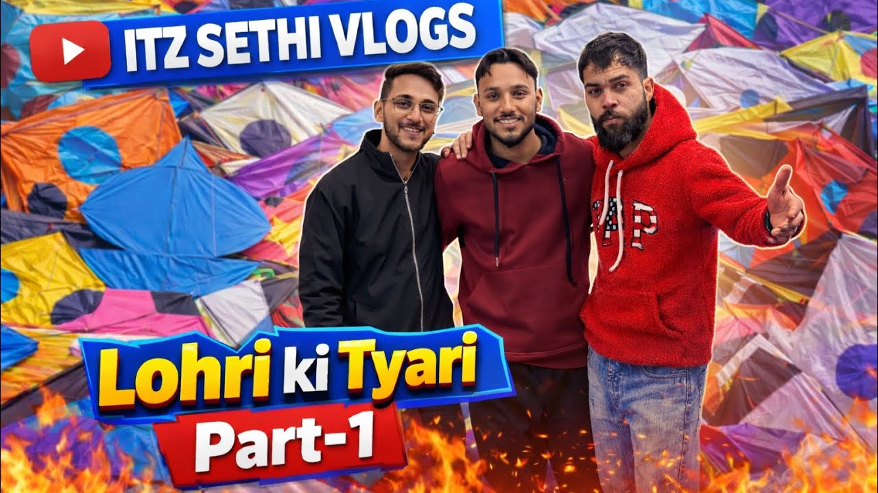 Lohri se Pehle Full Tyari 😱🔥 | Kites Shopping & Masti | ITZ Sethi Vlogs 