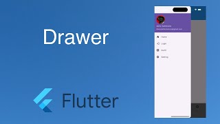 6.  Flutter | Widgets - Menu Drawer    #flutter #flutterdeveloper