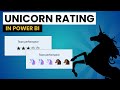 Unicorn and Star Rating in Power BI