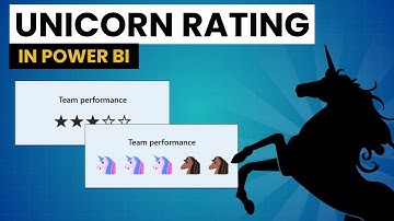 Unicorn and Star Rating in Power BI
