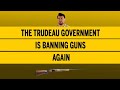 The Trudeau government is banning guns again